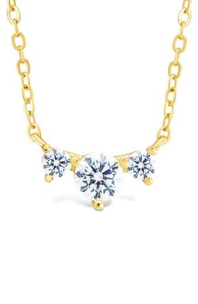 Sterling Forever Robin Cubic Zirconia Necklace in Gold at Nordstrom