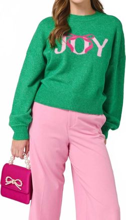 Shiraleah Joy Sweater In Green