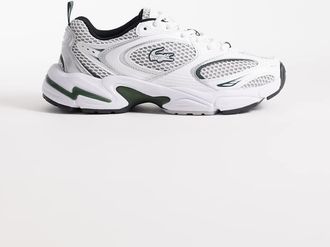 Lacoste Storm 96 - Sneakers sportive con logo bianche e grigie-Multicolore