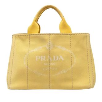Prada Pre-owned Tote Bags, female, Yellow, Size: ONE SIZE Pre-owned Vintage Satchel