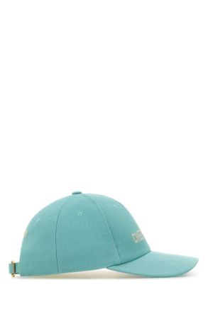 Valentino Garavani Mens Light Blue Cotton Baseball Cap Piscinaburro Cappelli Hat