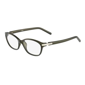 Chlo&eacute; Eyeglasses Rectangle Full Rim, Khaki Frame And Clear Demo Lens Lens Ce2647303