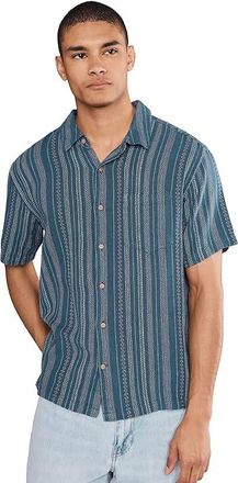 Hurley Oceanside Short Sleeve Mens T Shirt Monsoon : 2XL, Linen/Rayon