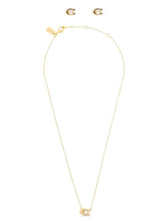 Coach C Pearl necklace (set of two) - Gold