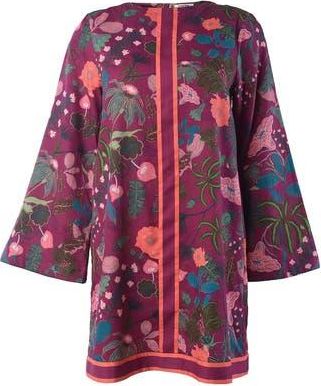 Celina Moon Calla Long Sleeve Minidress in Pink at Nordstrom Rack, Size X-Large