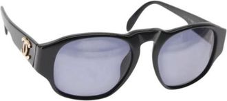 Chanel Pre-owned Accessories, female, Black, Size: ONE SIZE Pre-owned Plastic Sunglasses