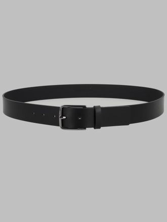 HUGO BOSS Grained Leather Belt - Black