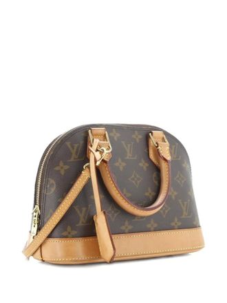 Louis Vuitton Alma Handbag Monogram Canvas BB crossbody bag - Marrone