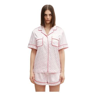 Off-white Camicia Pigiama in Raso - - Nightwear & Lounge - Donna - Rosa - S