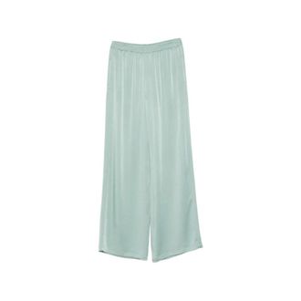 Fabiana Filippi Wide Trousers - female - Fabiana Filippi - Wide Trousers - Green - 3XS - Trousers