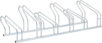vidaXL Vidaxl - Soporte Para 6 Bicicletas Suelo Independiente Acero Galvanizado