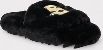 sacai Womens Wmns Fuax Fur Comfort Slippers Black - Size UK 5