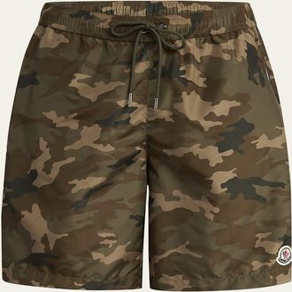 Moncler Mens Camouflage Swim Shorts