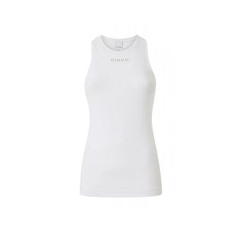 Pinko Pinko, Tops, Dames, Wit, L, Katoen, Distinto Tank Top