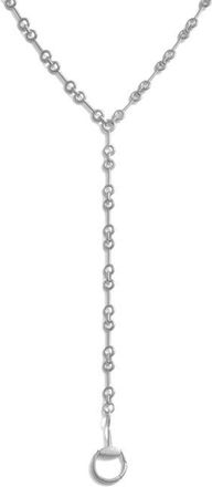 Awe Inspired Horsebit Lariat Necklace in 925 Sterling Silver at Nordstrom