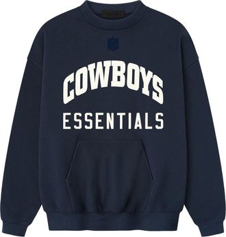 Fear of God x NFL FW25 Cowboys Sport Crewneck Dark Sapphire 192NF256511F