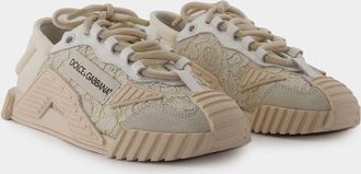 Dolce & Gabbana Dolce&Gabbana Sneakers Laag Top - - Nylon - Bruin