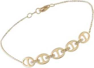 Luxury Bazaar 14kt geelgouden armband met diamant