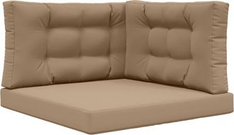 vidaXL Coj&iacute;n Para Sof&aacute; De Exterior Poli&eacute;ster Gris Topo 80 X 80 Cm Vidaxl