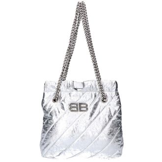 Balenciaga Silver Leather Tote Bag (Pre-Owned)