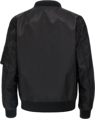 Valentino Garavani Mens Black Polyamide Bomber Clothing