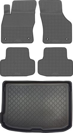 OEM Juego De Alfombrillas De Goma Para Coche Y Alfombrilla Para Maletero Para Audi A3 Iii 8v Hatchback (de Agosto De 2012 A Marzo De 2020)