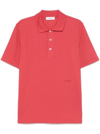 Lanvin Clay Red Polo Shirt
