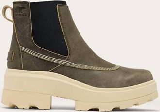 Sorel Womens Joan Frwd Chelsea Boot In Canoe