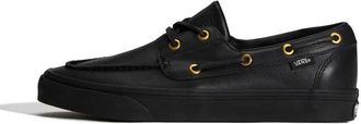 Vans Scarpe da barca nere con 2 occhielli-Nero
