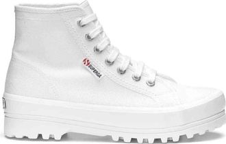 Superga 2341 Alpina - Dames - Veterlaarzen - Wit - 41 EU - Katoen - Schoenen