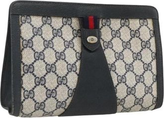 Gucci Pre-owned Vintage GG Canvas Clutch - Dames - Vintage Clutch - Veelkleurig - ONE Size - Leer - Vintage