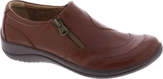 Earth Shoes Womens Farraday Round Toe Casual Slip-On Flats In Medium Brown
