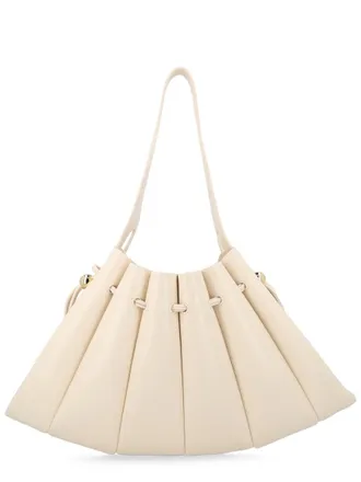 Themoir&egrave; Womens Shoulder Bag Calipso Ivory Recycled Polyester