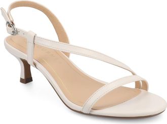 Journee Collection Jemry Kitten Heel Sandal in Bone at Nordstrom Rack, Size 8.5