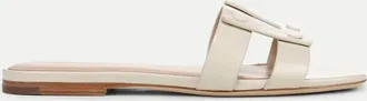 Veronica Beard Womens Via Slide Sandal In Ecru