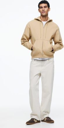 H&M Loose-fit Hooded Jacket in Beige at Nordstrom, Size Xx-Large