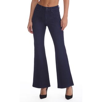 Commando Do It All Stretch Denim Flare Leggings in Dark Indigo at Nordstrom, Size X-Small