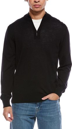 Eton Fine Knit Wool 1/2-Zip Pullover