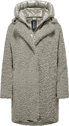 Bomboogie Dames, Mantels, Grijs, Maat: 2XL Fleece