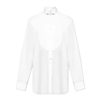 Maison Margiela Overhemden, Heren, Wit, XL, Katoen, Shirt met lange mouwen