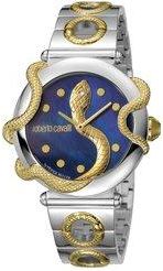 Roberto Cavalli by Franck Muller Quartz Diamond Blue Dial Ladies Watch