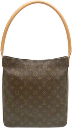 Louis Vuitton Pre-owned Vintage Monogram Schoudertas - Dames - Vintage Schoudertas - Bruin - ONE Size - Leer - Vintage