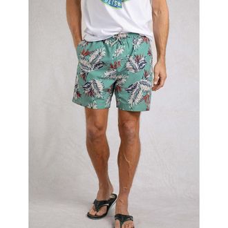 Weird Fish Belukha Printed Swim Shorts in Mineral Blue at Nordstrom, Size 36