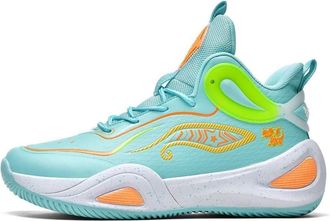 Generic Mens Basketball Shoes are Breathable Anti Slip Wear-Resistant Outdoor Sports Training Boots Walking Shoes(Cyan,8.5 UK)