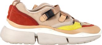 Chlo&eacute; Chlo&eacute; Sonnie lage sneakers in veelkleurige mixed media
