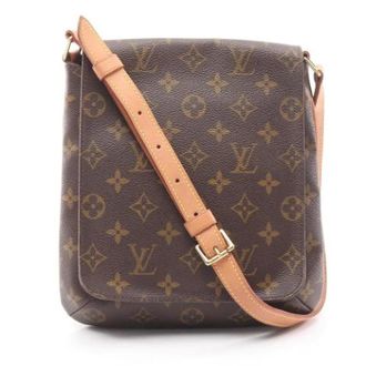 Louis Vuitton Pre-owned Cross Body Bags, female, Brown, Size: ONE SIZE Pre-owned Vintage Canvas Cross Body Bag