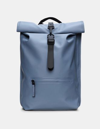 Rains Unisex Rolltop Rucksack - 172 Blue Dusk - Grey - Size: ONE size