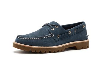 Sperry Top-Sider Ao 2-Eye Lug Mens Dress Flat Shoes Navy : 10.5 M (D), Leather