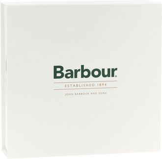 Barbour Ribbed Knit with Faux Fur Pompom Winter Hat - Navy