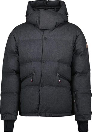 Moncler Krun Down Jacket - Heren - Ski Jassen - Grijs - 2XL - Wol - Fitness